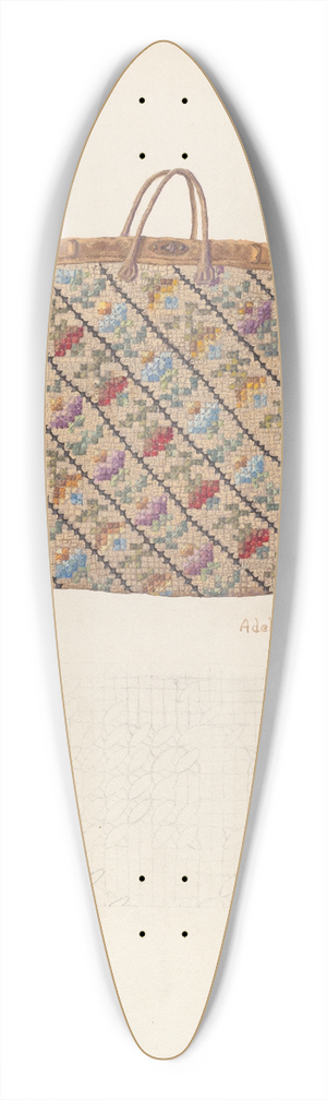 Adele Brooks - Carpet Bag 39.3 inch art pintail longboard deck
