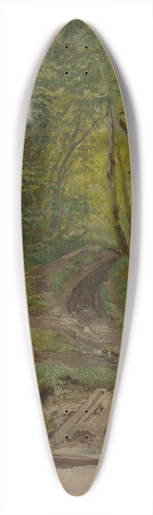 Adolf Heinrich Lier - Waldinneres 39.3 inch art pintail longboard deck