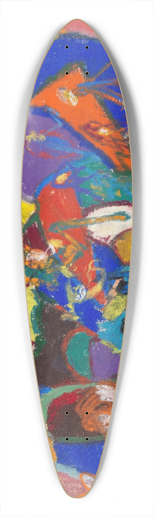 Adolf Hlzel - Figurenkomposition 39.3 inch art pintail longboard deck