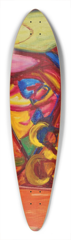 Adolf Hlzel - Komposition (Anbetung Heilige Ursula) 39.3 inch art pintail longboard deck