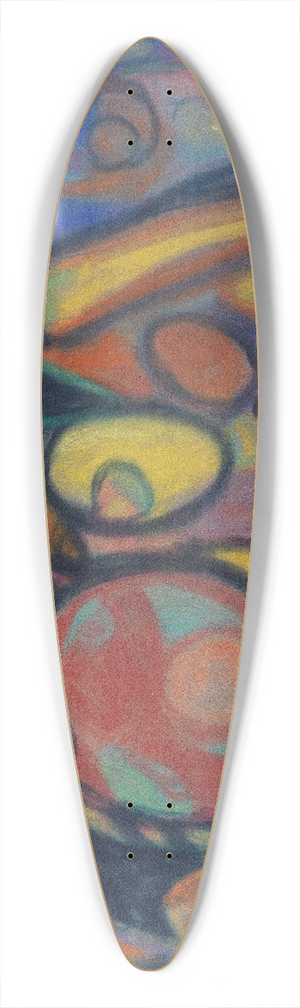 Adolf Hlzel - Komposition mit Kreis 39.3 inch art pintail longboard deck