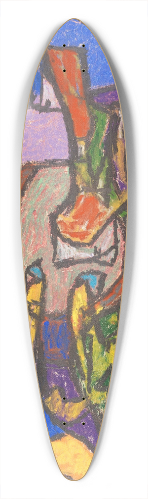 Adolf Hlzel - Ohne Titel (Figuren) 39.3 inch art pintail longboard deck