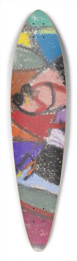 Adolf Hlzel - Untitled 39.3 inch art pintail longboard deck