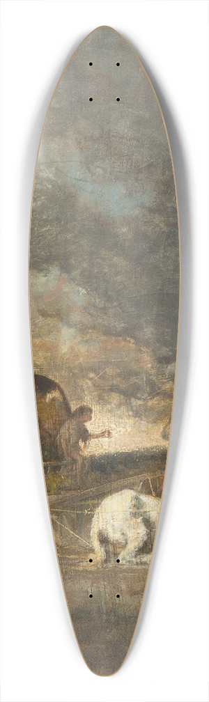 Adolf Humborg - The accident 39.3 inch art pintail longboard deck