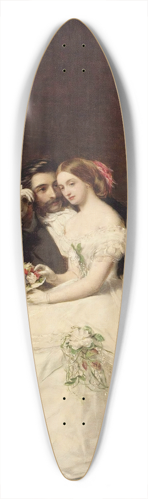 Adolf Humborg - The Proposal 39.3 inch art pintail longboard deck