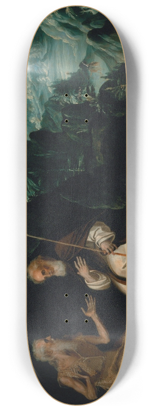 Baltasar de Echave Iba - The Hermits, Saint Paul and Saint Anthony 8.25 inch art skate deck