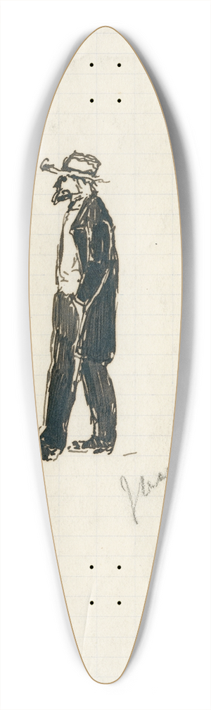 Adolf le Comte - Jaap Klink 39.3 inch art pintail longboard deck