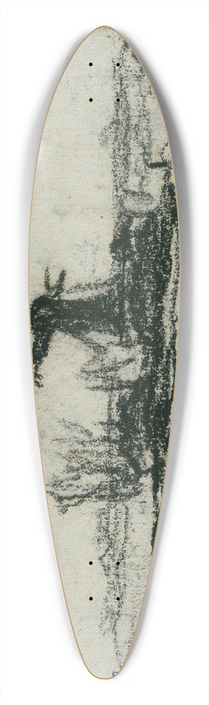 Adolf le Comte - Molen in landschap 39.3 inch art pintail longboard deck