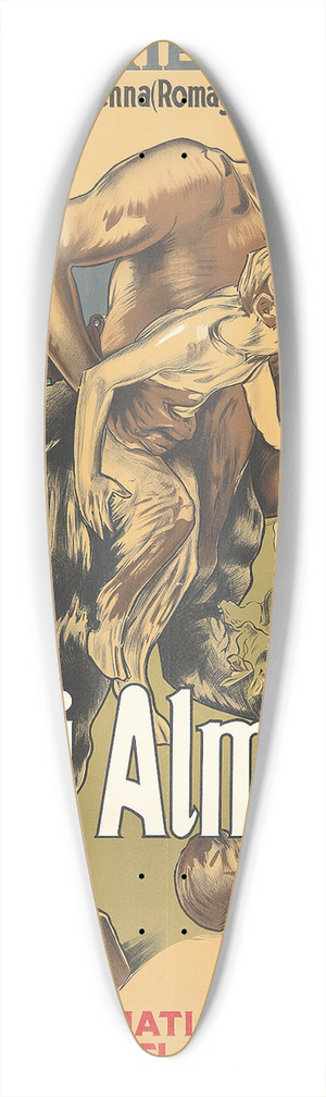 Adolfo Hohenstein - Zolfi Almagia 39.3 inch art pintail longboard deck Adolfo Hohenstein - Zolfi Almagia 39.3 inch art pintail longboard deck