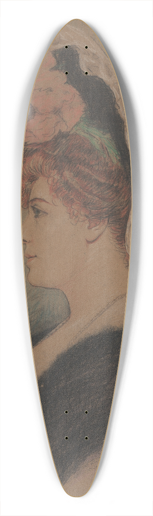 Adolfo Mller-Ury - Lillian Russell 39.3 inch art pintail longboard deck