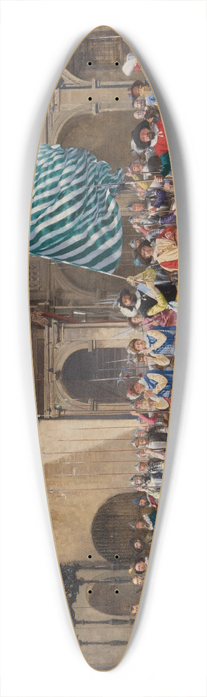 Adolf Pirsch - Landsknecht und Fhnrich 39.3 inch art pintail longboard deck