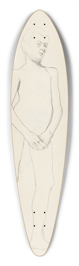 Adolf Sternschuss - akt stojcego mczyzny 39.3 inch art pintail longboard deck
