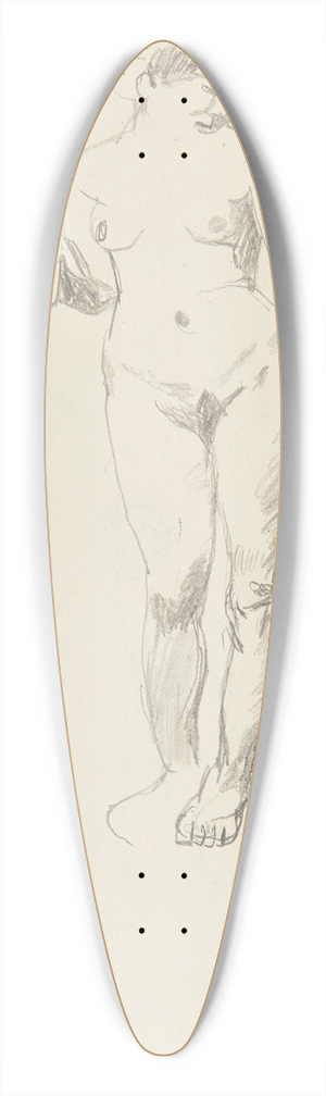 Adolf Sternschuss - Akt stojcej kobiety 39.3 inch art pintail longboard deck