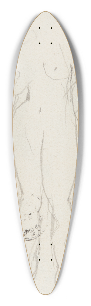 Adolf Sternschuss - akt stojcej kobiety 39.3 inch art pintail longboard deck