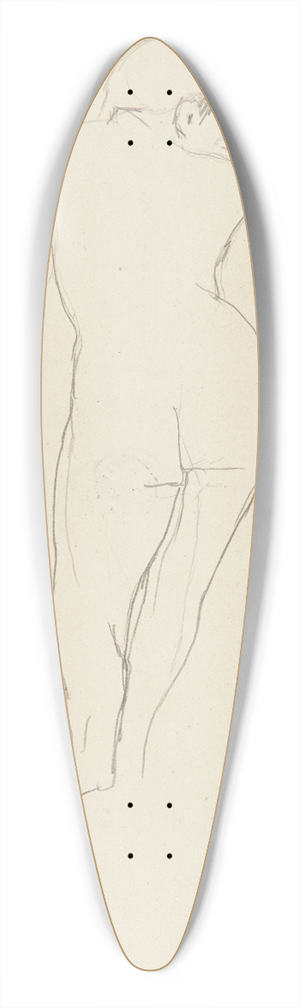 Adolf Sternschuss - Akt stojcej kobiety 39.3 inch art pintail longboard deck