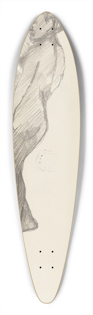 Adolf Sternschuss - akt stojcej kobiety 39.3 inch art pintail longboard deck