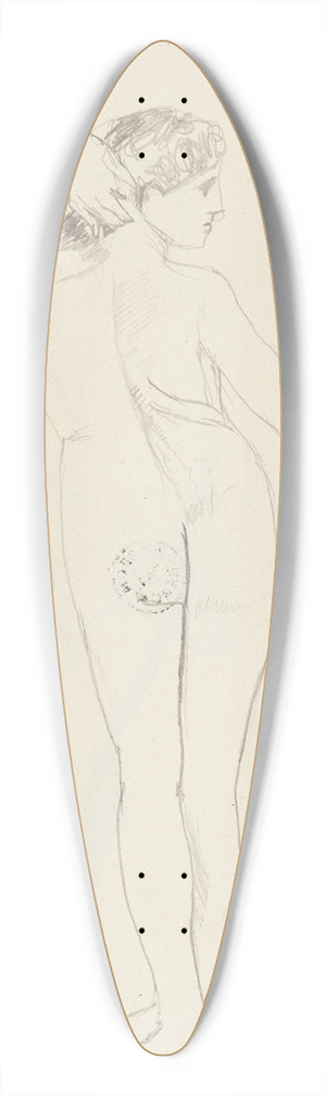 Adolf Sternschuss - akt stojcej tyem kobiety 39.3 inch art pintail longboard deck