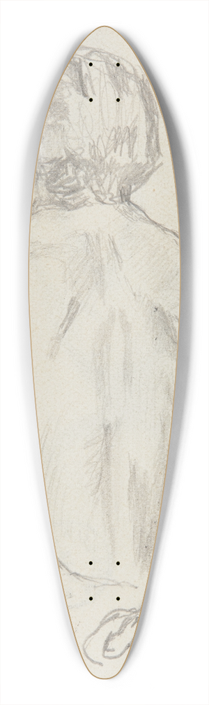 Adolf Sternschuss - pakt stojcego tyem mczyzny 39.3 inch art pintail longboard deck