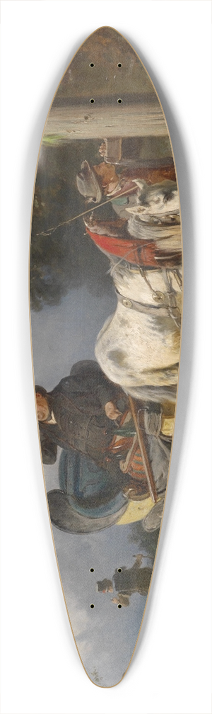 Adolf van der Venne - Jedem seine Strkung 39.3 inch art pintail longboard deck