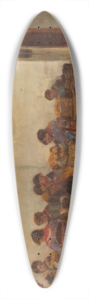 Adolf Von Becker - The rural women 39.3 inch art pintail longboard deck