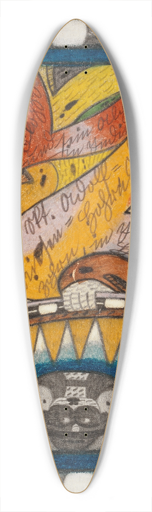 Adolf Wlfli - Das Skt. Adolf=Diamantt=Riesen=Hohrn, am Flohzohrn, in Indien und, der Hahr=Kamm 39.3 inch art pintail longboard deck
