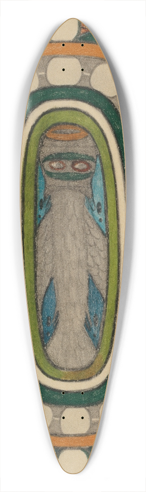 Adolf Wlfli - Denkmal und Waappen des Riesen=Stadt=Theils, Tller=Ring, in der Riesen=Stadt, Granada 39.3 inch art pintail longboard deck