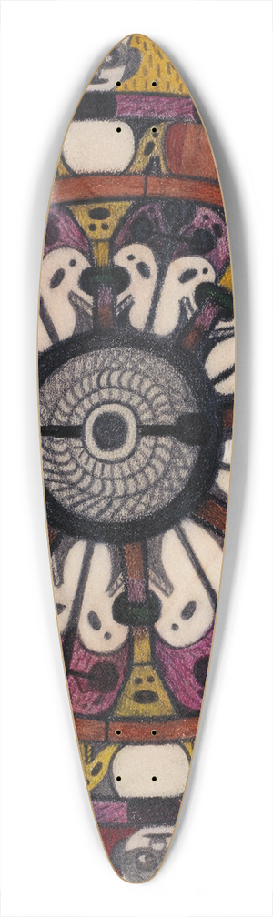 Adolf Wlfli - Skt. Adolf=Raad=Hall bei Bern 39.3 inch art pintail longboard deck