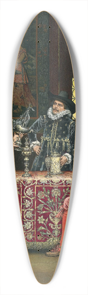 Adolphe-Alexandre Lesrel - At The Goldsmiths 39.3 inch art pintail longboard deck
