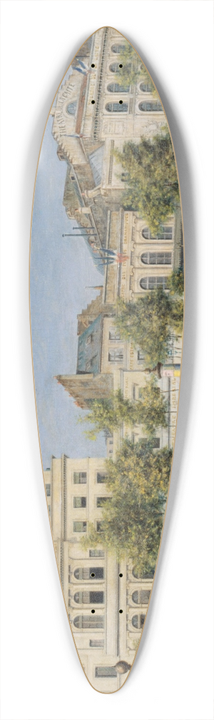 Adolphe Martial Potmont - Vue gnrale des thtres du boulevard du Temple 39.3 inch art pintail longboard deck