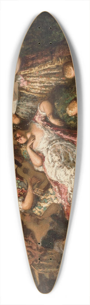 Adolphe Monticelli - Le concert 39.3 inch art pintail longboard deck