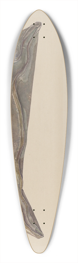 Adolph Opstad - Cookie Cutter 39.3 inch art pintail longboard deck