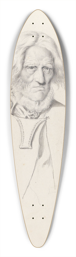 Adolph Tidemand - Andres Olson Bukkerud, Sauland 39.3 inch art pintail longboard deck
