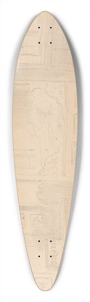 Adolph Tidemand - Bondestue, Sandk i Vinje 39.3 inch art pintail longboard deck