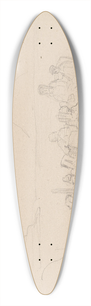 Adolph Tidemand - Bt med figurer 39.3 inch art pintail longboard deck