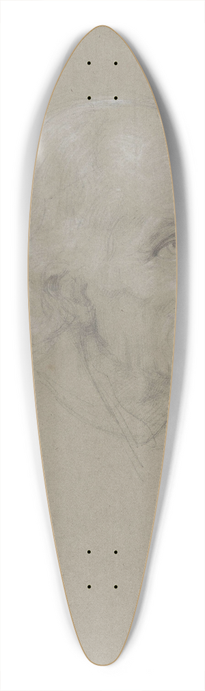 Adolph Tidemand - Eldre langhret mann 39.3 inch art pintail longboard deck
