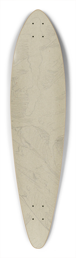 Adolph Tidemand - Englafjell og Ulvanosa sett fra Terya 39.3 inch art pintail longboard deck