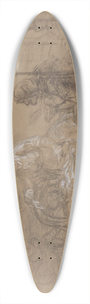 Adolph Tidemand - En signekjerring 39.3 inch art pintail longboard deck