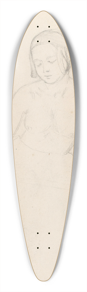 Adolph Tidemand - Female figure 39.3 inch art pintail longboard deck