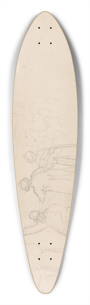 Adolph Tidemand - Figurer ved en bt 39.3 inch art pintail longboard deck