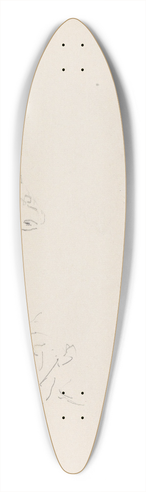 Adolph Tidemand - Figur- og hestestudie 39.3 inch art pintail longboard deck Adolph Tidemand - Figur- og hestestudie 39.3 inch art pintail longboard deck
