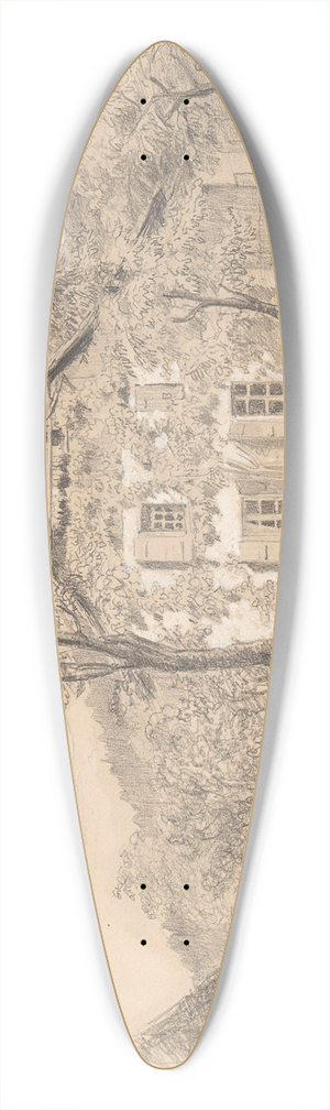 Adolph Tidemand - Fra Glion 39.3 inch art pintail longboard deck