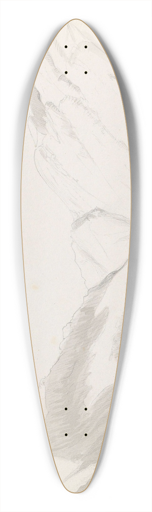 Adolph Tidemand - Fra Lom 39.3 inch art pintail longboard deck