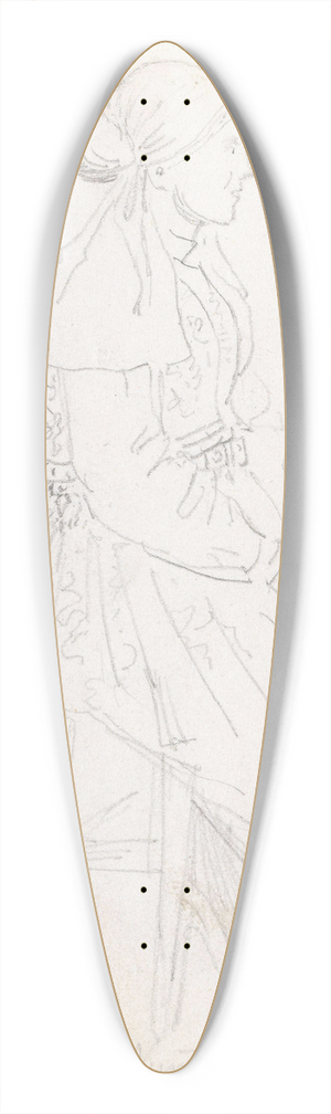 Adolph Tidemand - Gammel drakt, Numedal 39.3 inch art pintail longboard deck