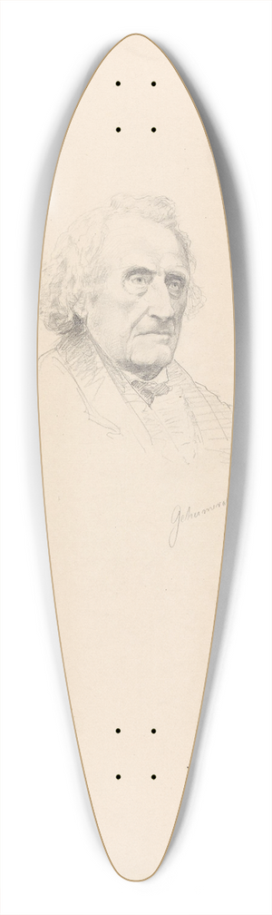 Adolph Tidemand - Geheimrat Hatzfeld 39.3 inch art pintail longboard deck