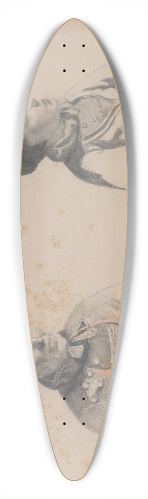Adolph Tidemand - Gjertrud Skjnne and Gunhild Torstensdatter Skjnne 39.3 inch art pintail longboard deck