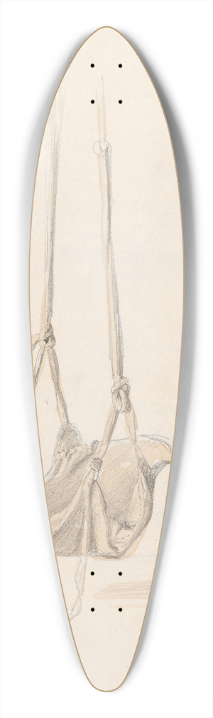 Adolph Tidemand - Hengevugge 39.3 inch art pintail longboard deck