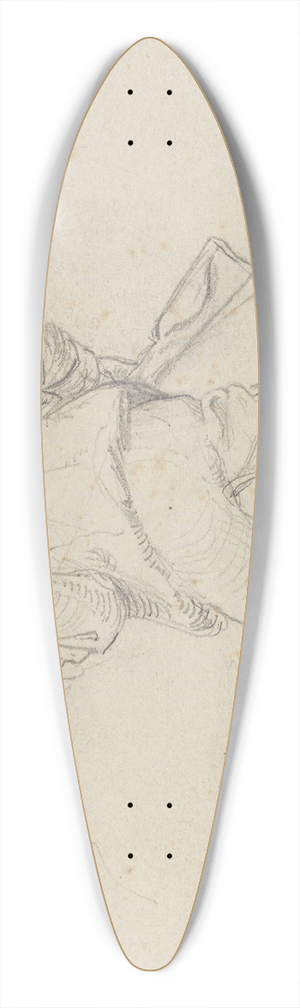 Adolph Tidemand - Jeger p kne 39.3 inch art pintail longboard deck