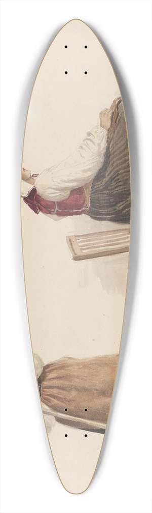 Adolph Tidemand - Kari Andersdatter, Dalarne 39.3 inch art pintail longboard deck