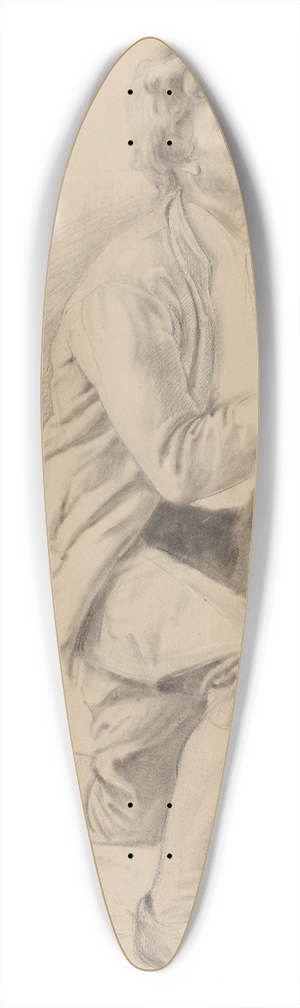 Adolph Tidemand - Knelende mann med foldede hender 39.3 inch art pintail longboard deck