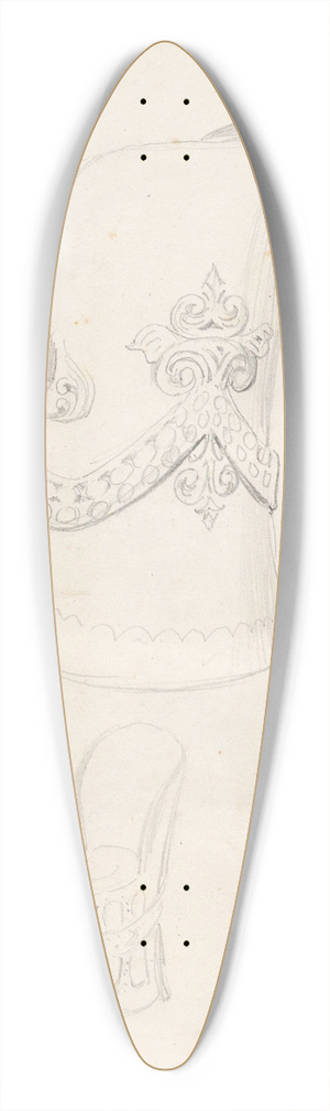 Adolph Tidemand - Kubbestoler, Ben i Tuddal 39.3 inch art pintail longboard deck